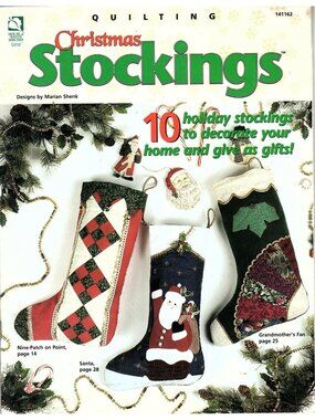 House of White Birches Quilting Christmas Stockings 10 Holiday Patterns